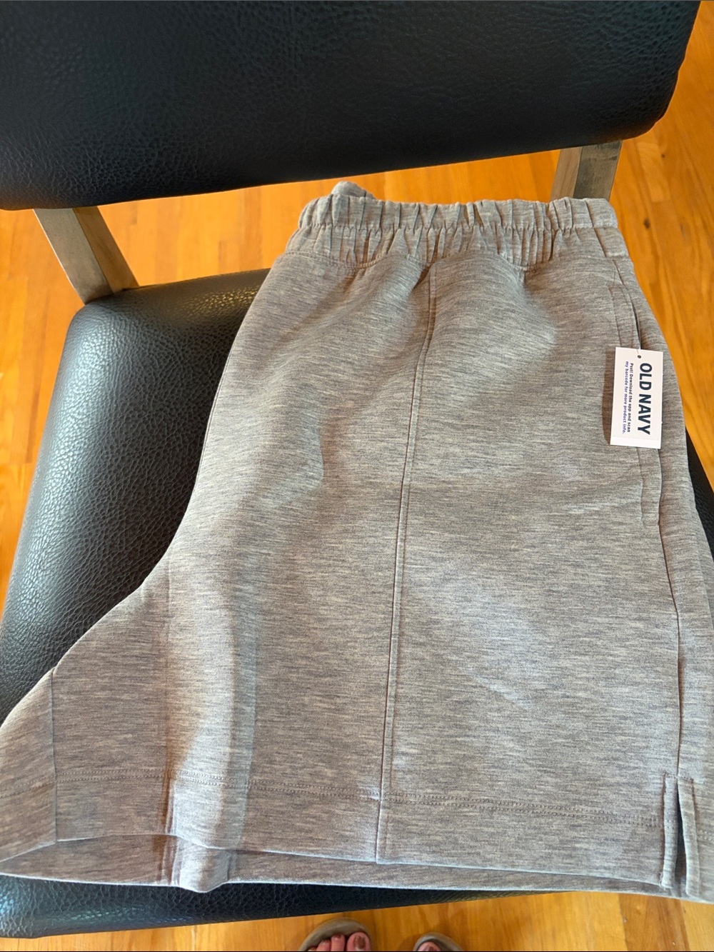 Old Navy Heather Gray Athletic Shorts - Elastic Waist